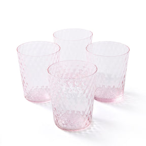 Pink Diamond Glassware pink (Set of 4)