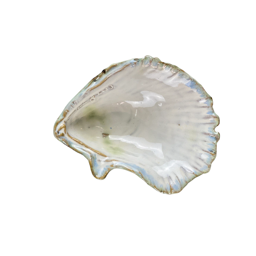 Yarnnakarn Oceanology Small Oyster Bowl Blue Glaze