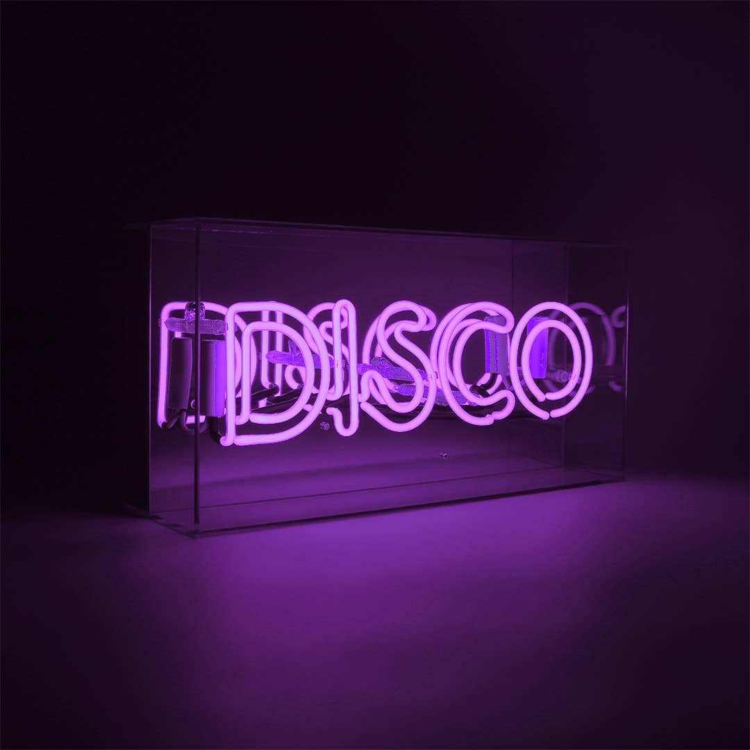 Disco Acrylic Box Neon Light